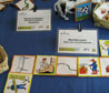 Detalles de la exposicin de productos de bajo coste como soportes para pictogramas